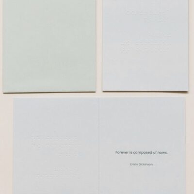Emily Dickinson Quote Card in Braille